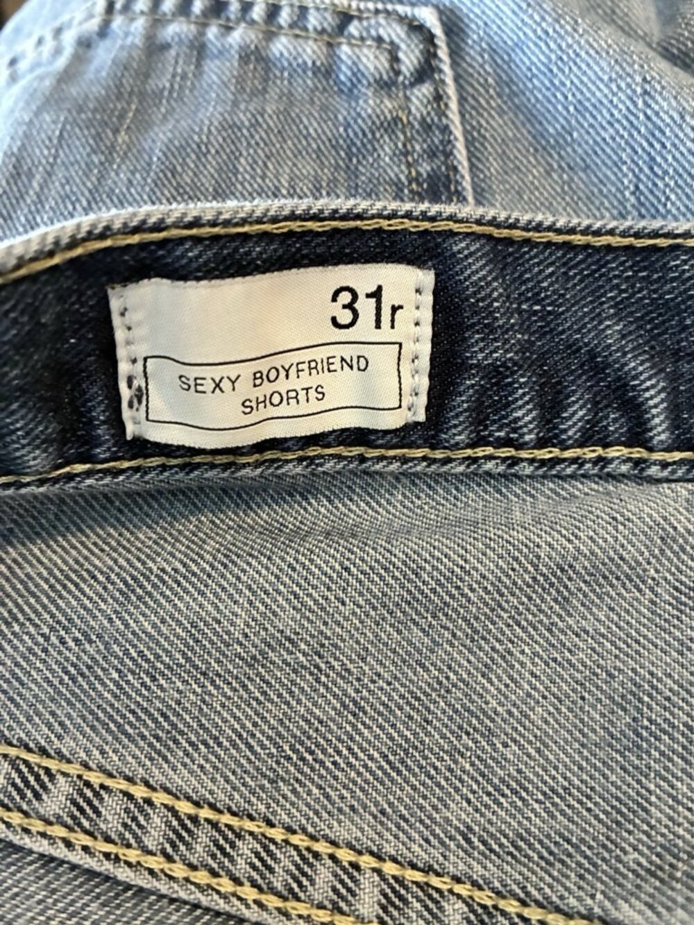 Gap 1969 Womens Sexy Boyfriend Denim Shorts Distressed Cuffed Size 31 - Picture 5 of 7